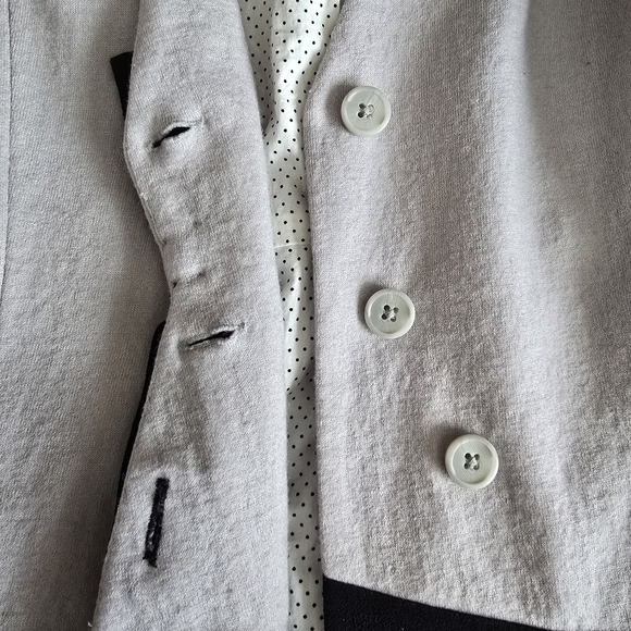 Anthropologie Elevenses Femme Bow Button Front Wool Blend Blazer size 6 - Picture 11 of 16